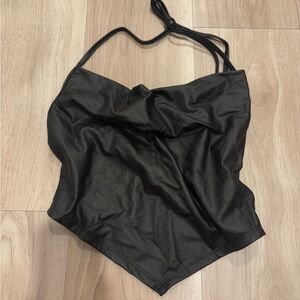 Black Halter Top